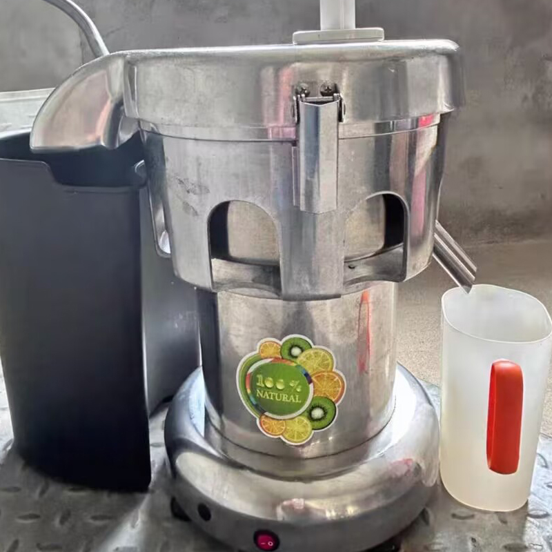 Juicer - 220Vジューサー 電動プロフェッショナルスロージューサー フルーツオレンジスクイーザー ステンレス製ジューサー