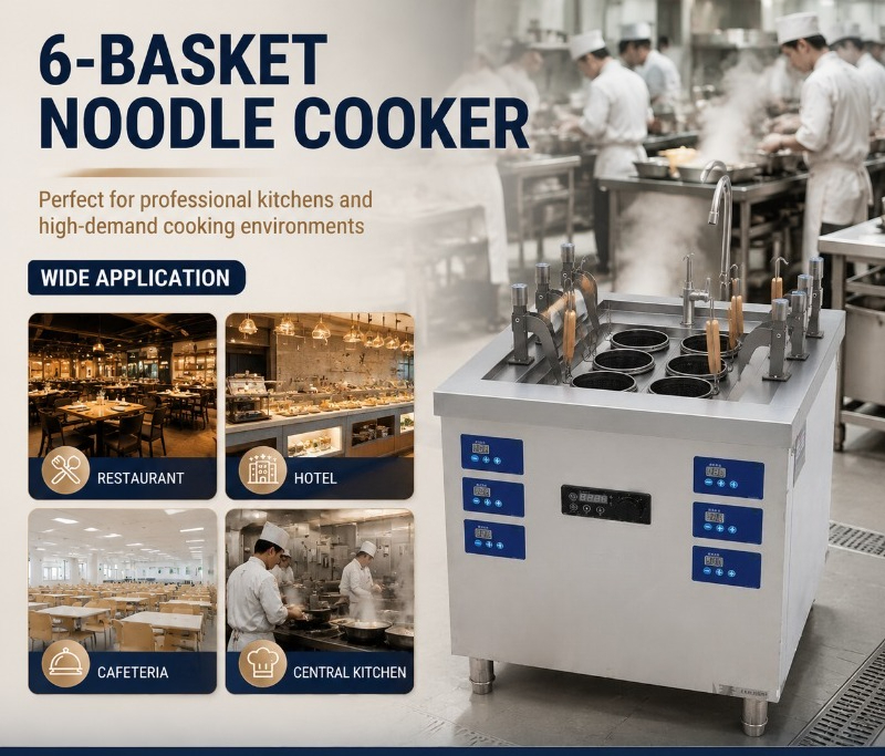 6バスケット式業務用IH式麺調理器 8KW ステンレス製パス - Induction Cooker のレビューと価格