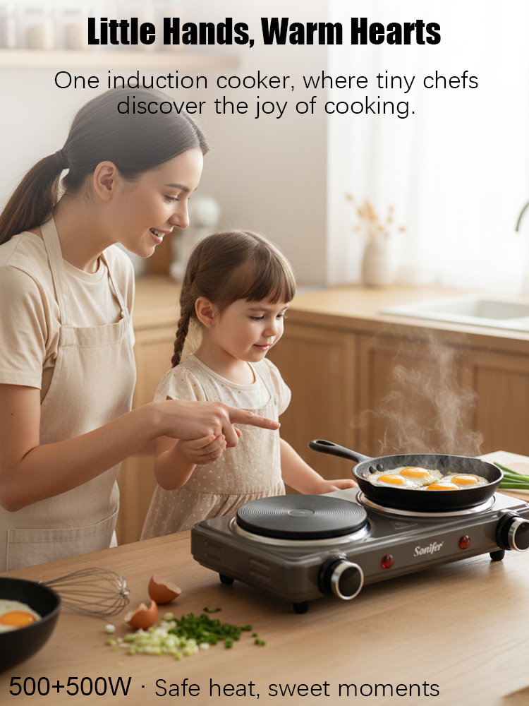 ダブルバーナー電気ストーブ Sonifer SF-3068  - Induction Cooktop Portable のレビューと価格