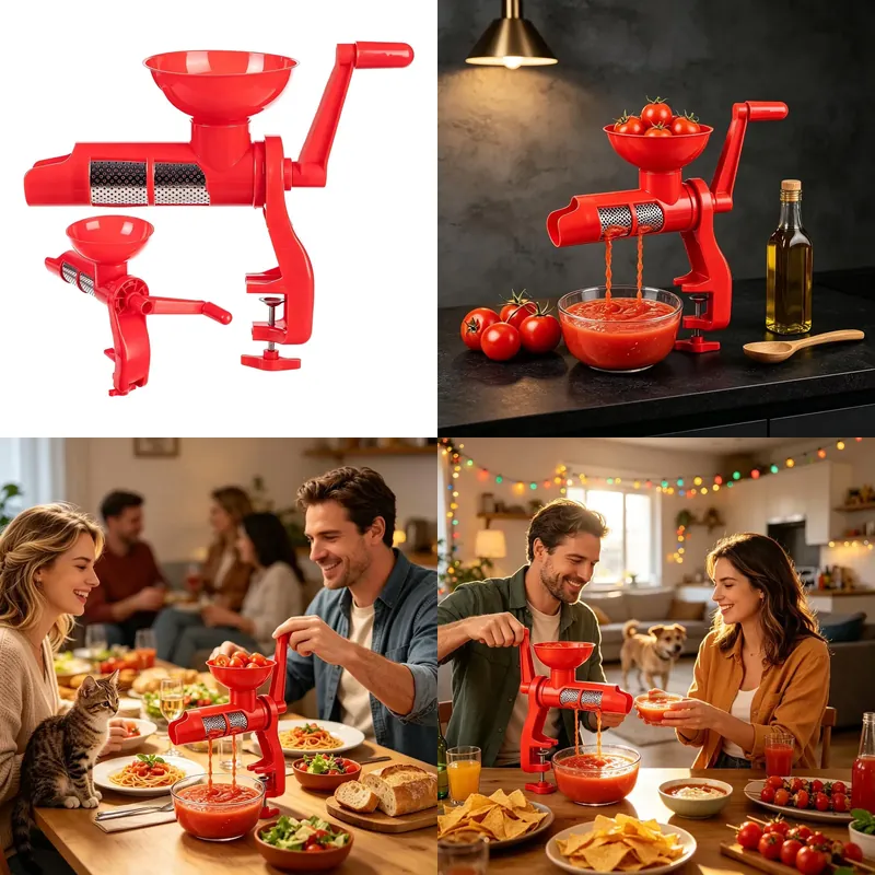 トマトジュース絞り器、手動式フードプロセッサー、キッチンツー - Juicer のレビューと価格