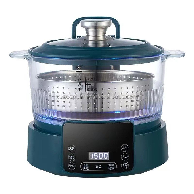 低糖質ダークグリーン5L炊飯器電気鍋リフト式炊飯器食品グレー - Rice Cooker のレビューと価格