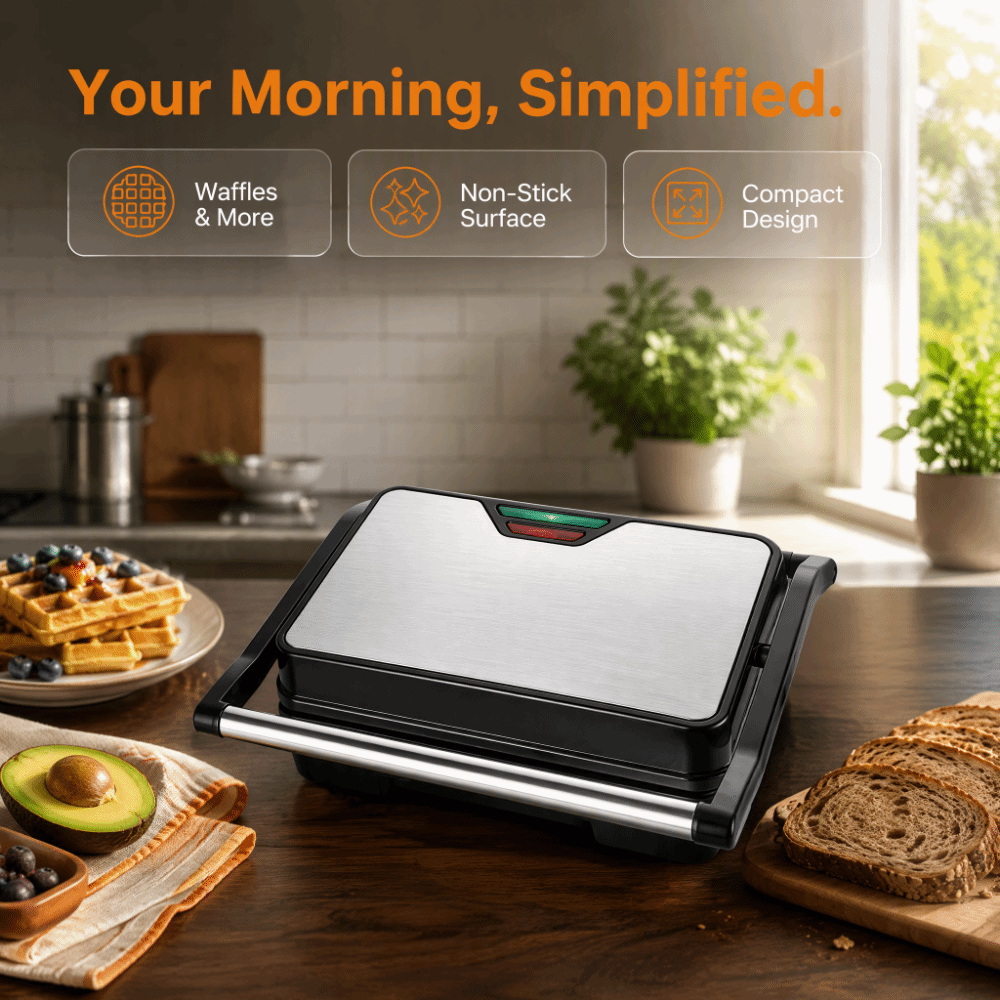 ノンスティックサンドイッチトースター 多機能 便利な朝食メー - Toaster のレビューと価格